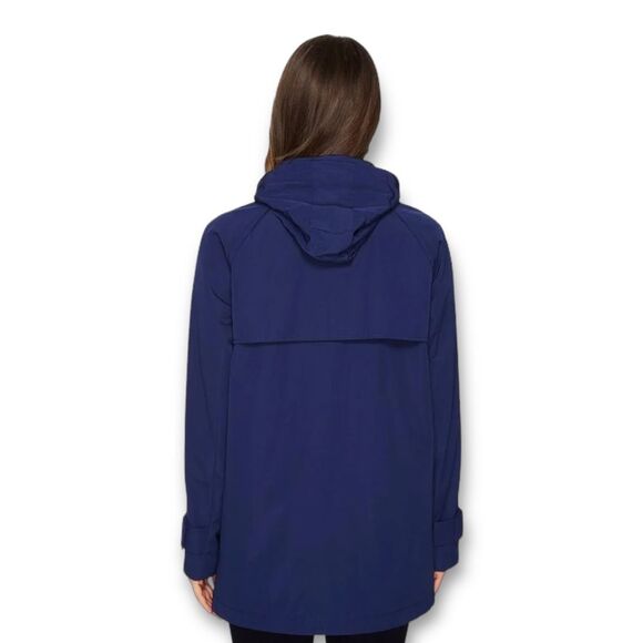 Kate Spade New York Jacket EUC Front Button Hooded Coat in Blue Size XS fits S M - Picture 6 of 8